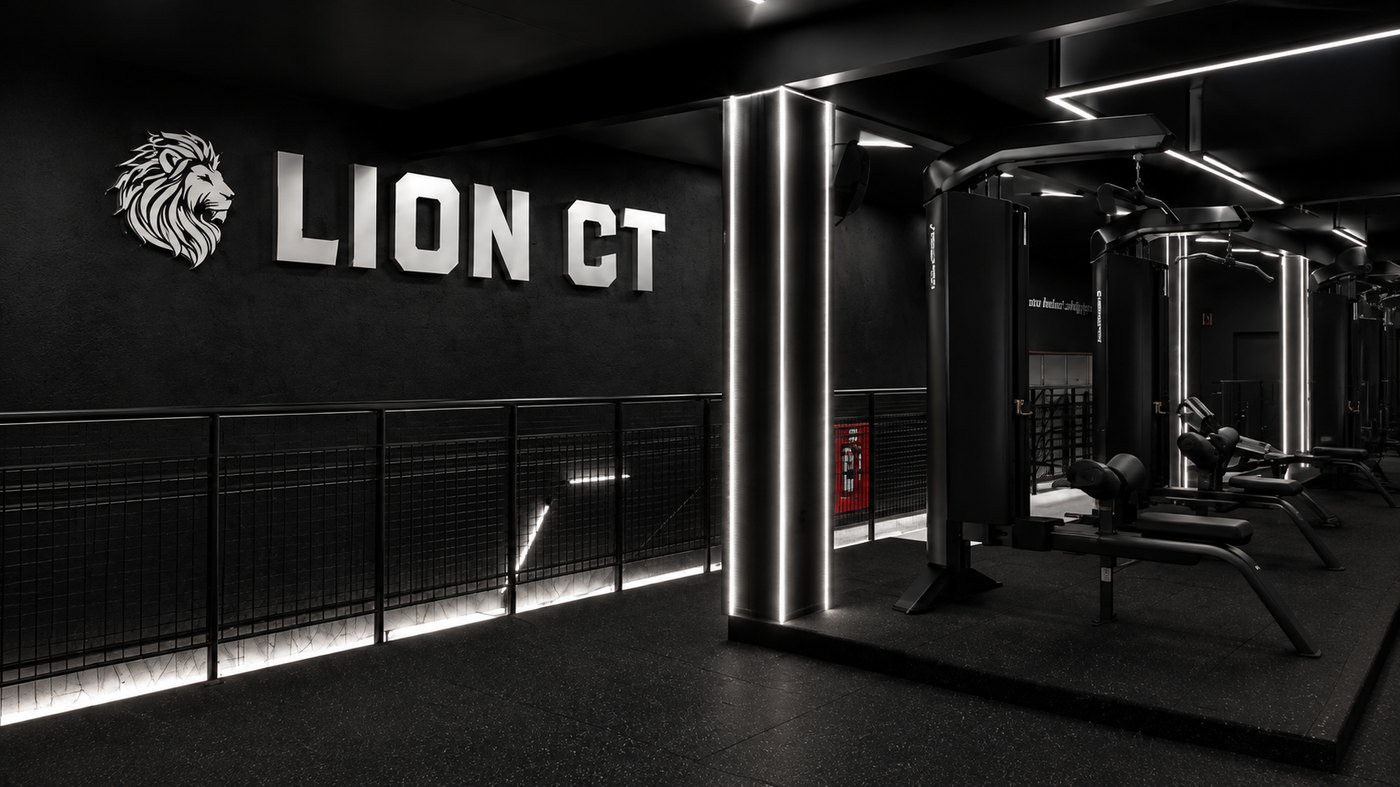 Espaço interno de treinamento do Lion CT